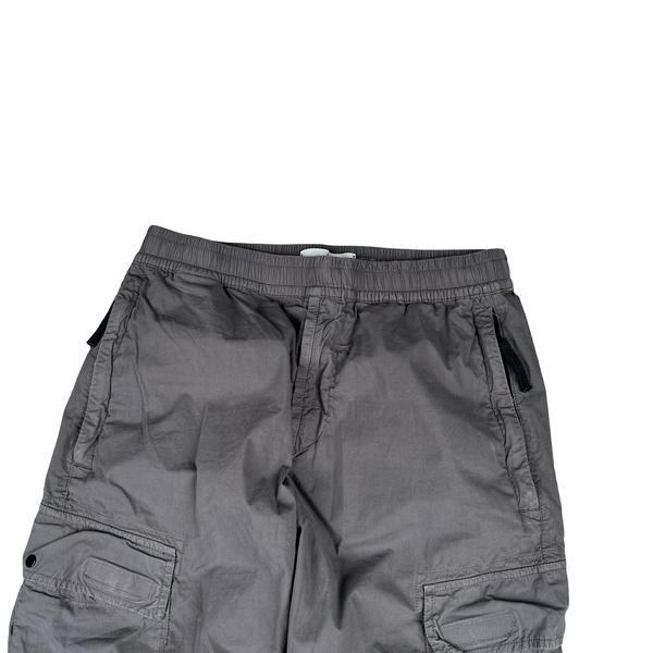 Stone Island 2021 RE-T Grey Regular Tapered Cargo Trousers - 30"