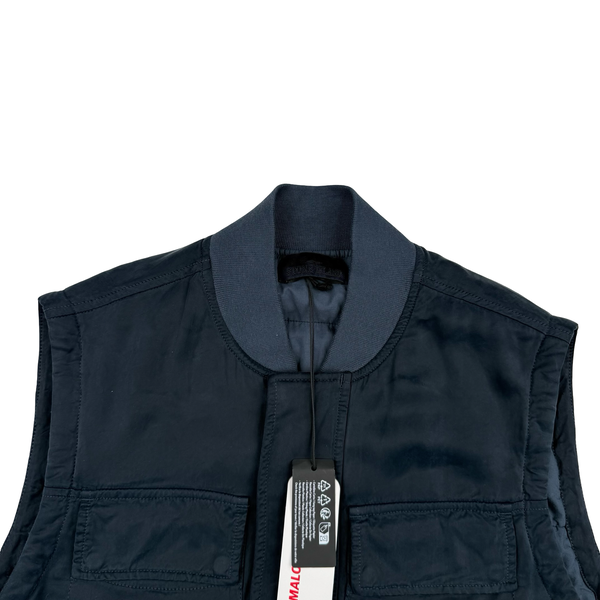 Stone Island Ghost 2024 Navy Cupro Raso Primaloft-TC Gilet Jacket - Medium