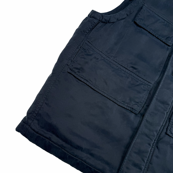 Stone Island Ghost 2024 Navy Cupro Raso Primaloft-TC Gilet Jacket - Medium
