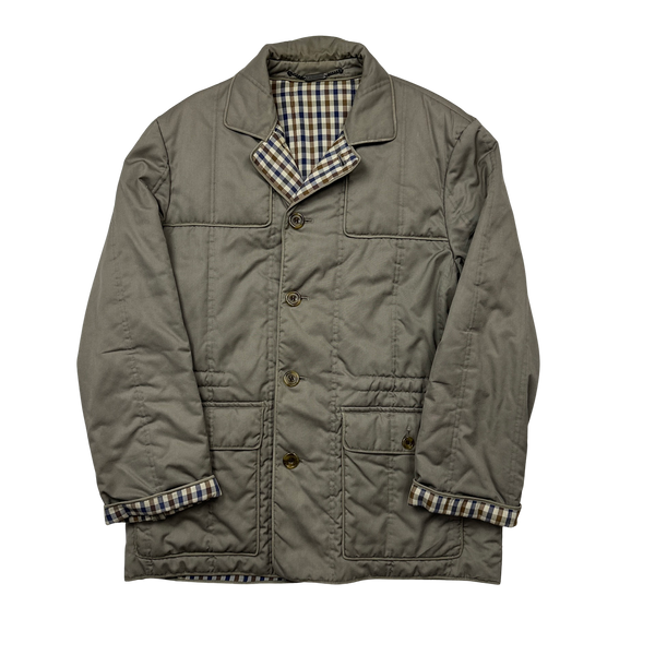 Aquascutum Checked Cotton Lined Hunting Jacket - Large