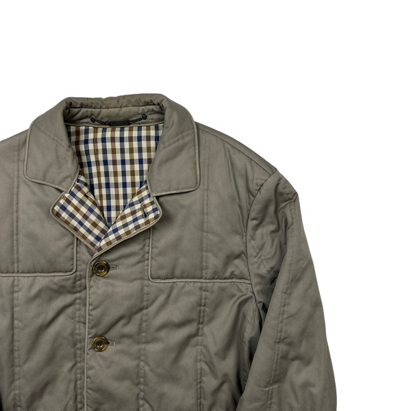 Aquascutum Checked Cotton Lined Hunting Jacket - Large