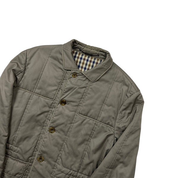 Aquascutum Checked Cotton Lined Hunting Jacket - Large