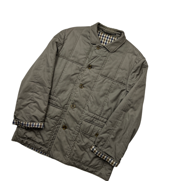 Aquascutum Checked Cotton Lined Hunting Jacket - Large