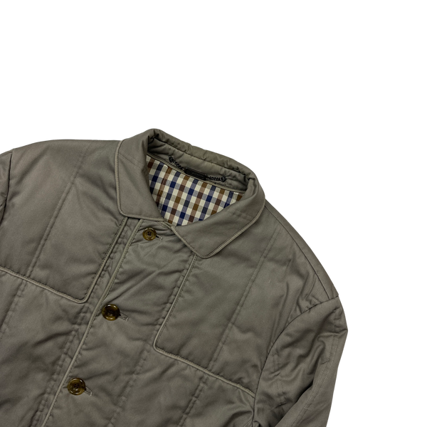 Aquascutum Checked Cotton Lined Hunting Jacket - Large