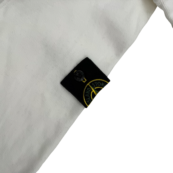 Stone Island 2018 Ivory Cotton Crewneck Sweatshirt - Medium