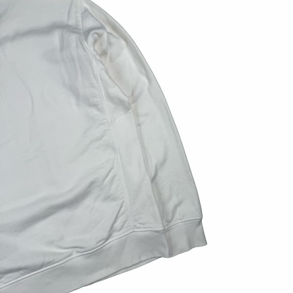 Stone Island 2018 Ivory Cotton Crewneck Sweatshirt - Medium