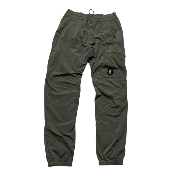 CP Company Olive Nylon Metal Trousers - Small