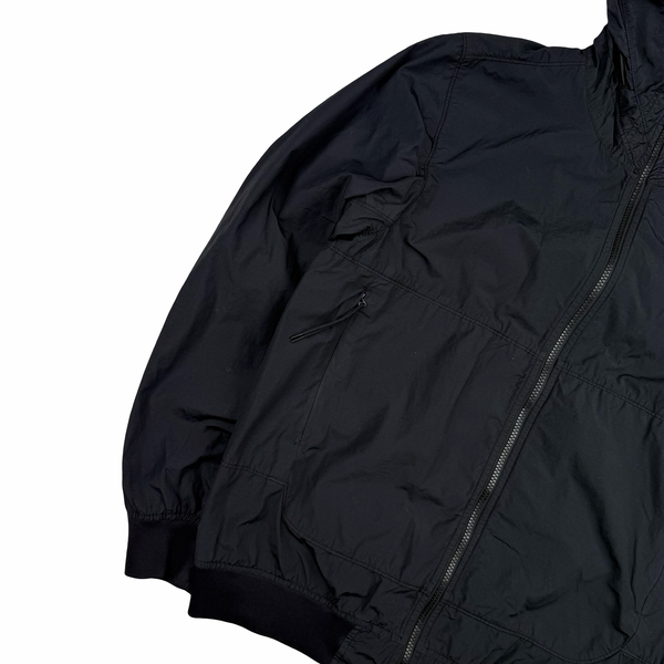 Stone Island 2022 Black Naslan Light Watro TC Hooded Jacket - Medium
