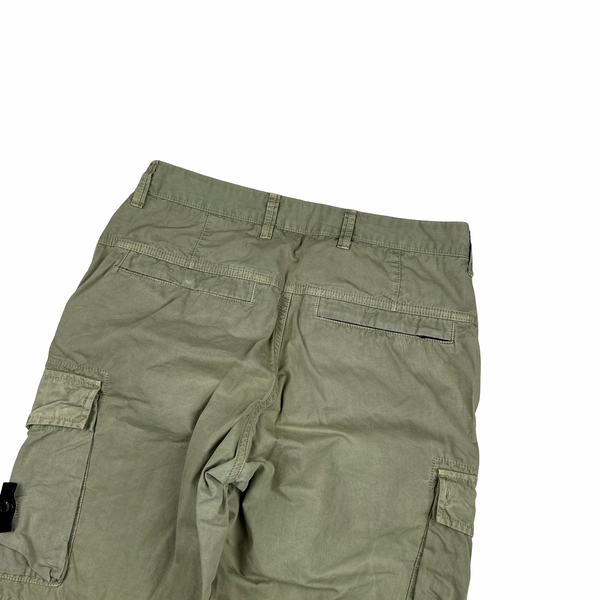 Stone Island 2019 Green Slim Fit Cargo Shorts - 29"
