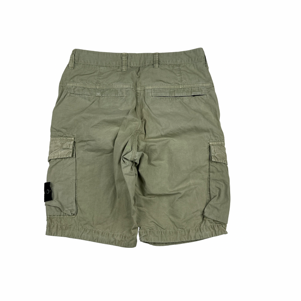Stone Island 2019 Green Slim Fit Cargo Shorts - 29"
