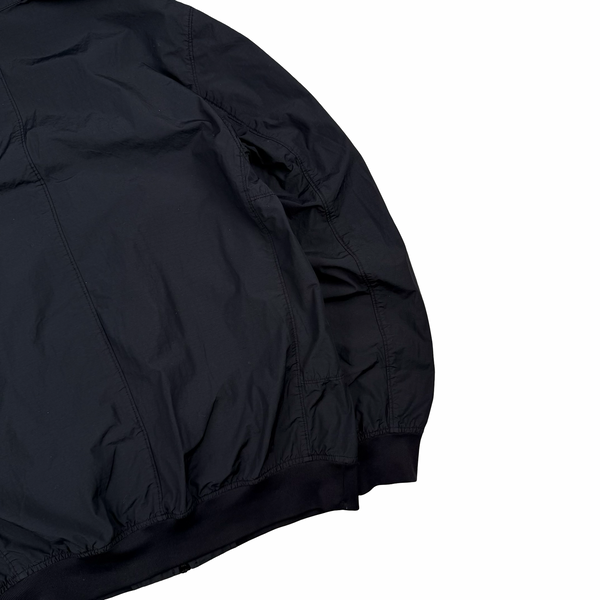 Stone Island 2022 Black Naslan Light Watro TC Hooded Jacket - Medium