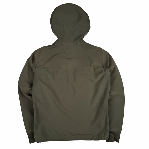 CP Company Khaki Fleece Lined Soft Shell Lens Jacket - Medium (48)