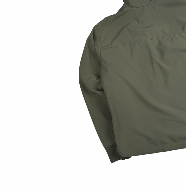 CP Company Khaki Fleece Lined Soft Shell Lens Jacket - Medium (48)