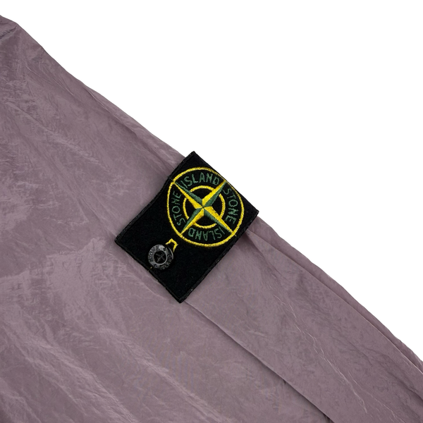 Stone Island 2017 Lavender Purple Nylon Metal Zipped Overshirt - Large