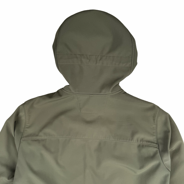 CP Company Khaki Fleece Lined Soft Shell Lens Jacket - Medium (48)