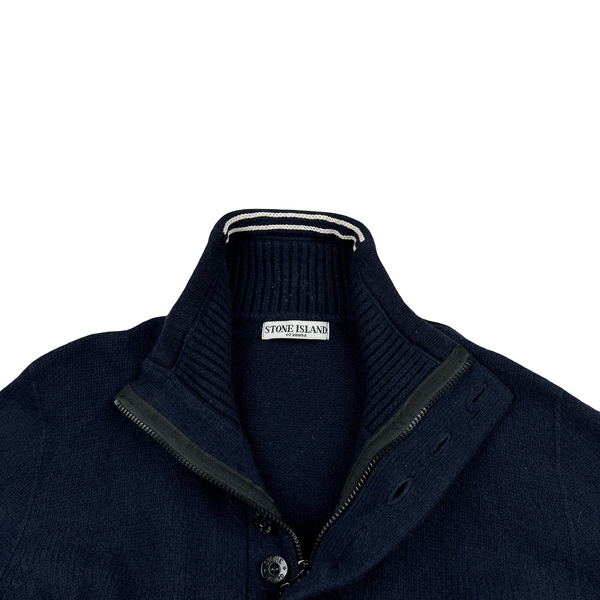 Stone Island 2007 Navy Pullover Knitted Jumper - XL