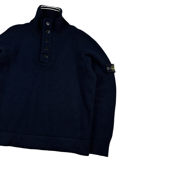 Stone Island 2007 Navy Pullover Knitted Jumper - XL