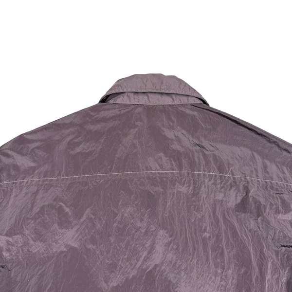 Stone Island 2017 Lavender Purple Nylon Metal Zipped Overshirt - Large