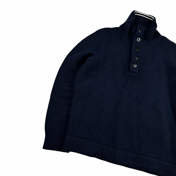 Stone Island 2007 Navy Pullover Knitted Jumper - XL