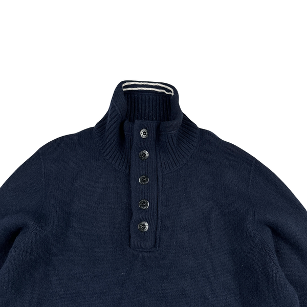 Stone Island 2007 Navy Pullover Knitted Jumper - XL