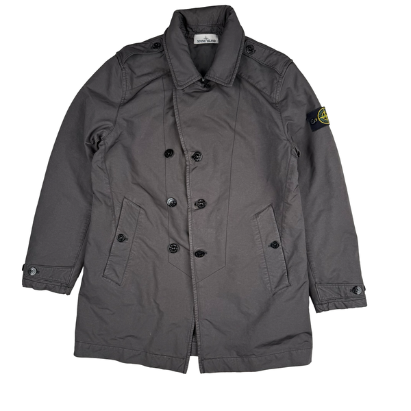 Stone Island Anthracite 2014 David-TC Insulated Long Jacket - Large