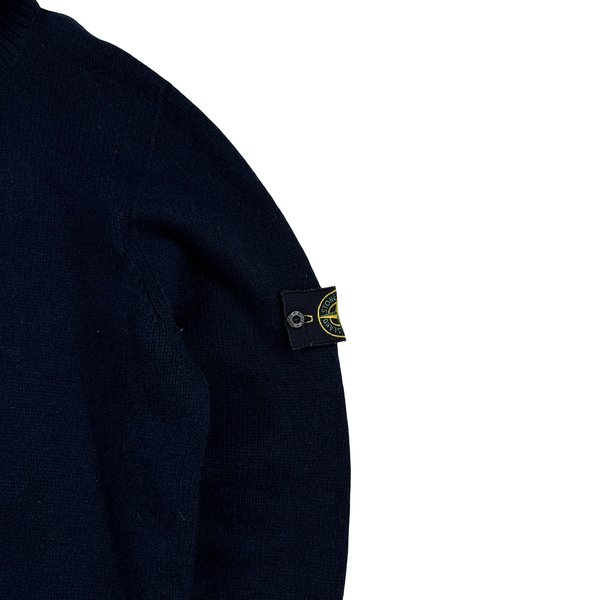 Stone Island 2007 Navy Pullover Knitted Jumper - XL