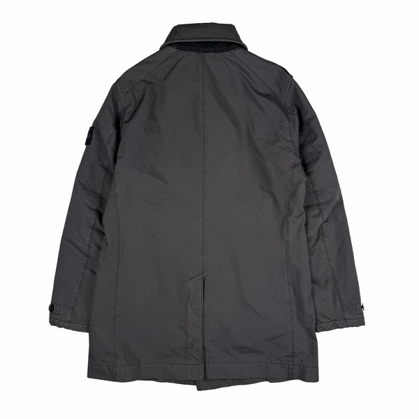 Stone Island Anthracite 2014 David-TC Insulated Long Jacket - Large