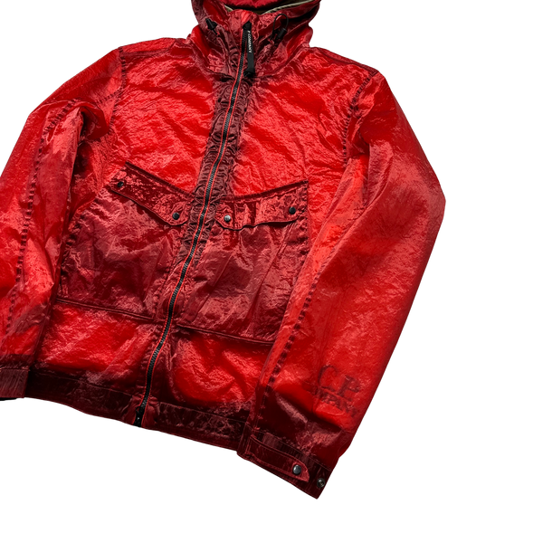 CP Company Red Kan D Sherling Lined Goggle Jacket - Medium