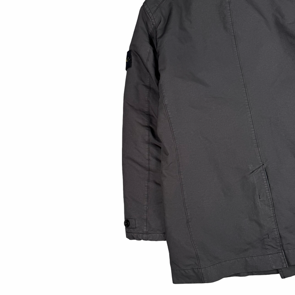 Stone Island Anthracite 2014 David-TC Insulated Long Jacket - Large