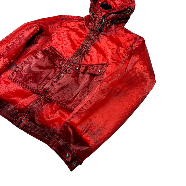 CP Company Red Kan D Sherling Lined Goggle Jacket - Medium