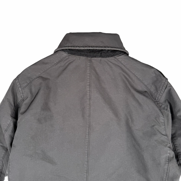 Stone Island Anthracite 2014 David-TC Insulated Long Jacket - Large