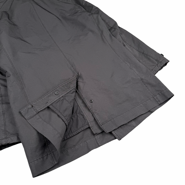Stone Island Anthracite 2014 David-TC Insulated Long Jacket - Large