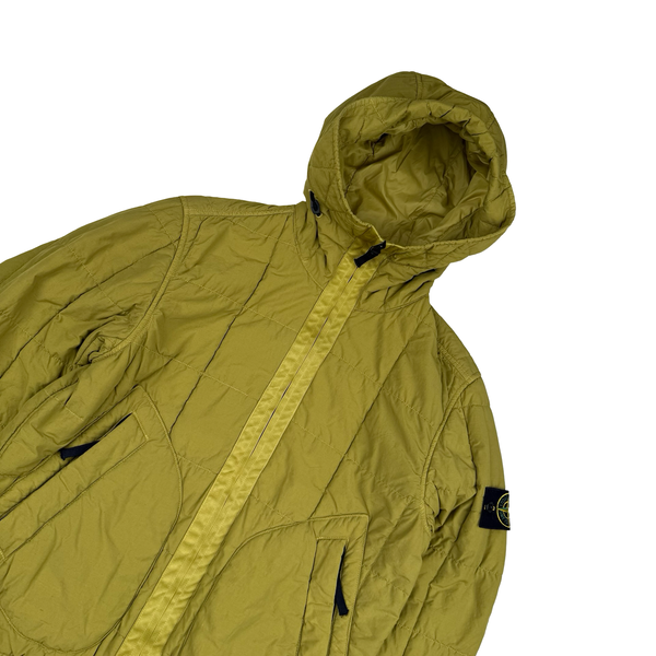 Stone Island 2019 Olive Naslan Light Primaloft Hooded Jacket - Small
