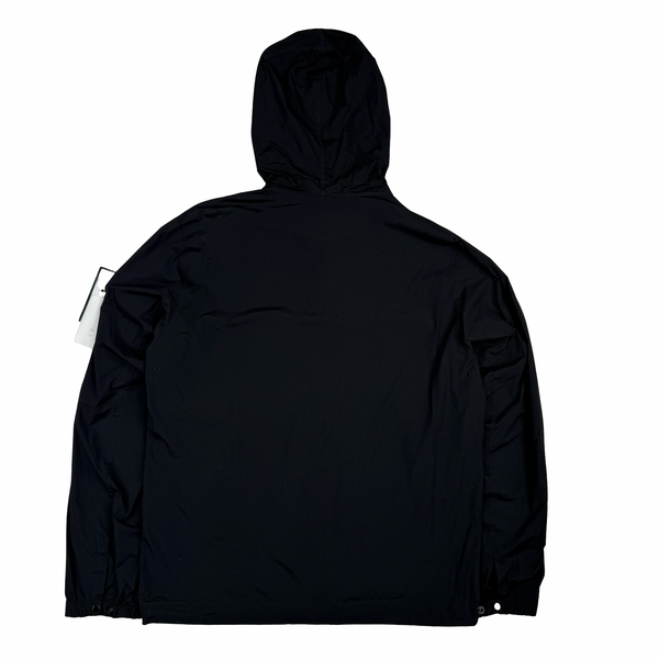 Stone Island 2020 Black Skin Touch Nylon Hooded Jacket - Medium