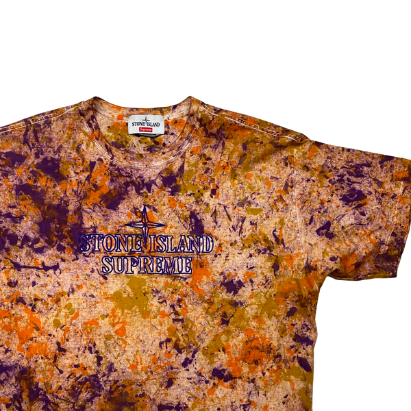 Stone Island x Supreme 2020 Paintball T Shirt - Medium