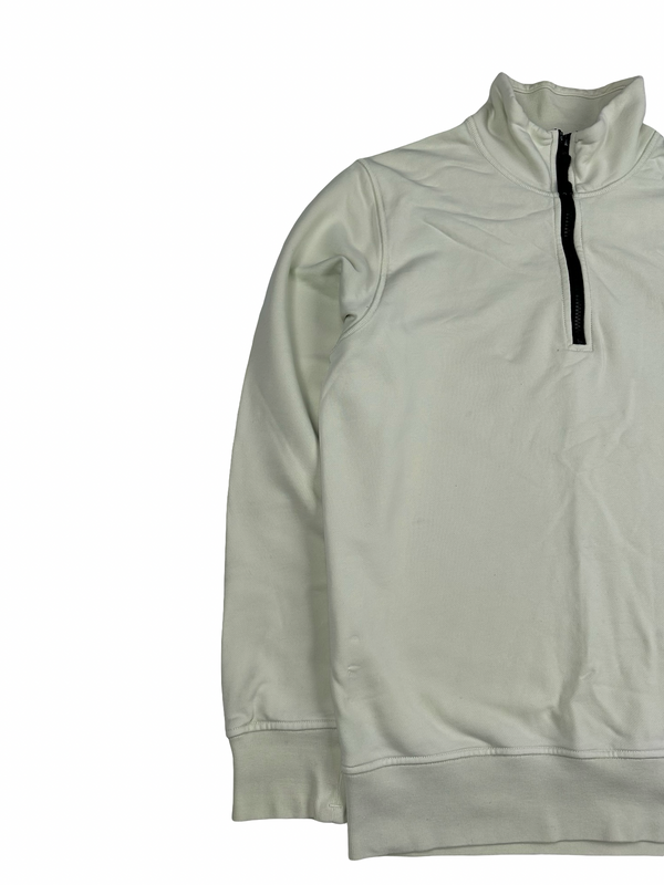 Stone Island 2023 Pear Cotton Quarter Zipped Jumper - Small