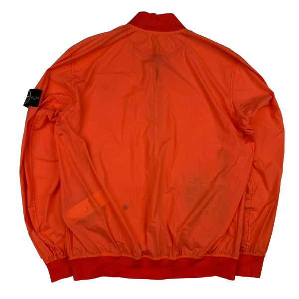 Stone Island 2021 Orange Skin Touch Nylon-TC Jacket - Large