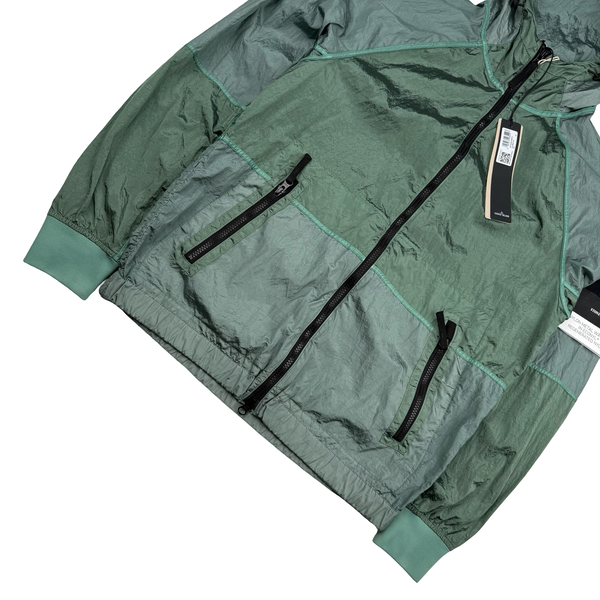 Stone Island 2024 Sage Nylon Metal Watro-TC Regenerated Nylon Econyl Jacket - Small