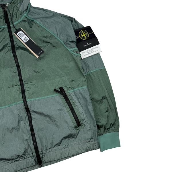 Stone Island 2024 Sage Nylon Metal Watro-TC Regenerated Nylon Econyl Jacket - Small