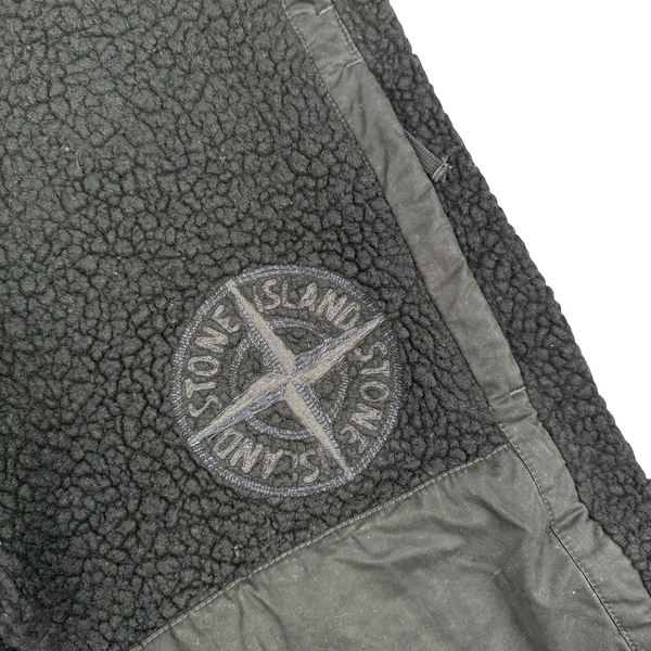 Stone Island 2022 Wool Blend Teddy Fleece Cargo Trousers  - Large