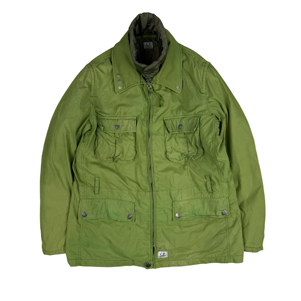 CP Company 2005 Green Double Layer Spellout Field Jacket - Medium (48)