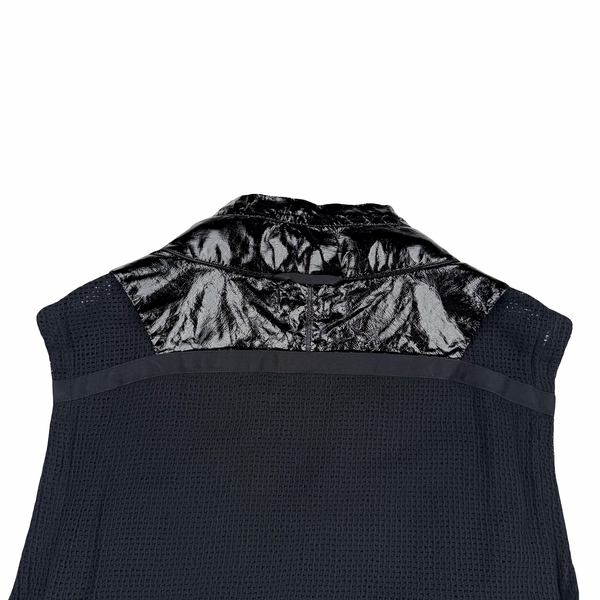 Stone Island 2022 Black Shadow Project Glass Linen Utility Vest - Large