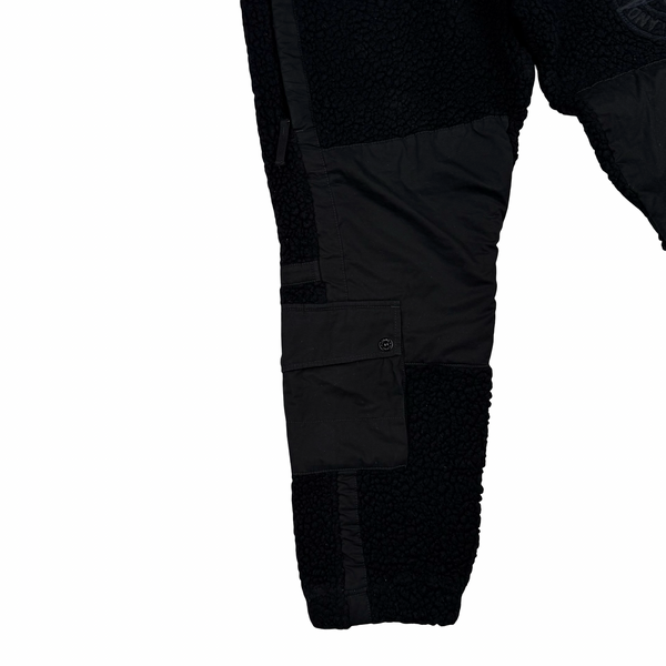 Stone Island 2022 Wool Blend Teddy Fleece Cargo Trousers  - Large