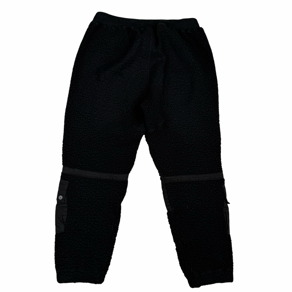 Stone Island 2022 Wool Blend Teddy Fleece Cargo Trousers  - Large