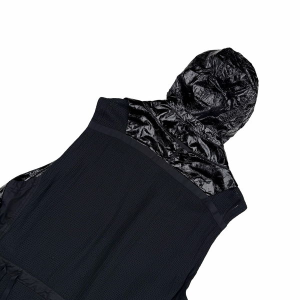 Stone Island 2022 Black Shadow Project Glass Linen Utility Vest - Large