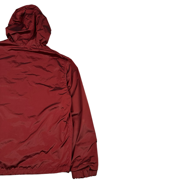 Stone Island 2007 Red Nylon Metal Hooded Jacket - Large