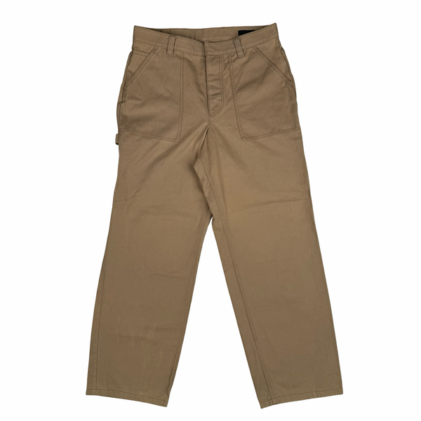 Prada Tan Cotton Relaxed Fit Cargo Trousers - Large (50) 34"