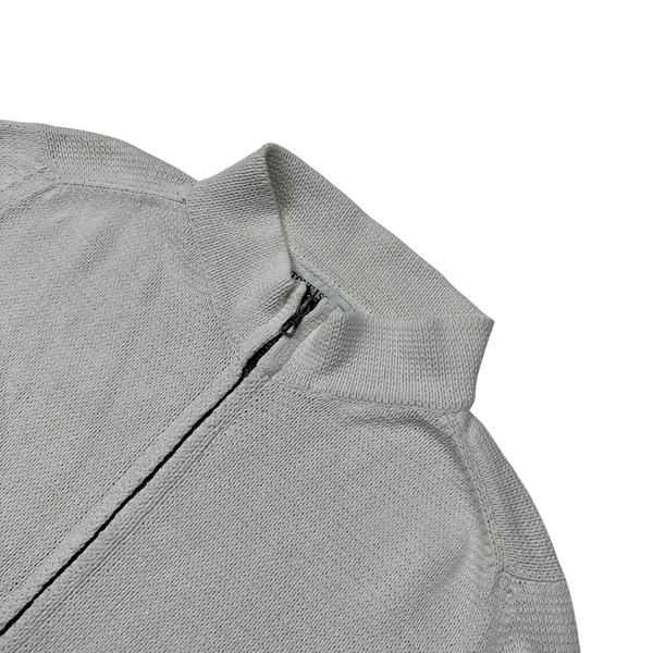 Stone Island 2002 Vintage Cotton Zip Up Knit - Large