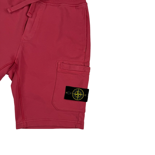Stone Island 2023 Magenta Cotton Cargo Shorts - 30" Small