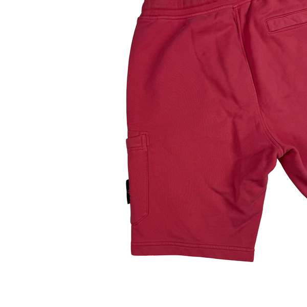 Stone Island 2023 Magenta Cotton Cargo Shorts - 30" Small